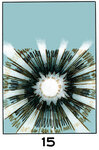 15Une explosion ou une étoile projette des rayons dans toutes les directions.