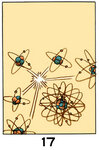 17Des atomes entrent en collision les uns avec les autres.